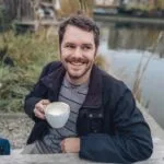 man, coffee, outdoors