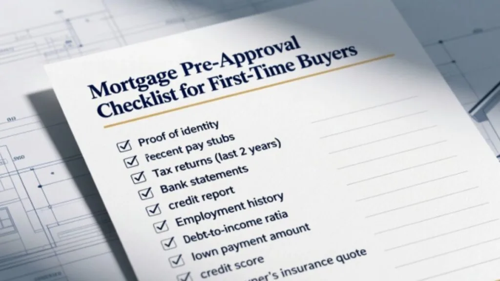 Mortgage Pre-Approval Checklist for First-Time Buyers